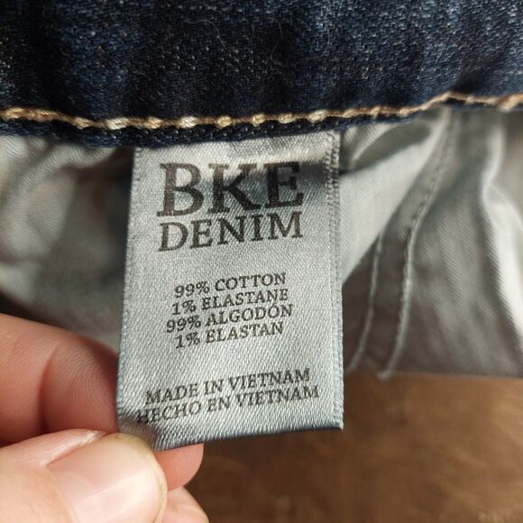 BKE Denim Aiden Bootleg Distressed Blue Jeans Men's Size 29/R - Picture 15 of 15